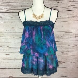 I LOVE H81 Tiered Blouse Small